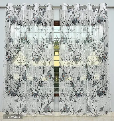 Stylish Polyester Printed Door Curtains, Pack Of 2