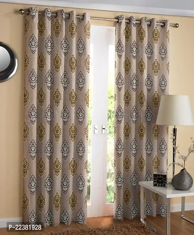 Stylish Polyester Eyelet Fitting Door Curtains-thumb0