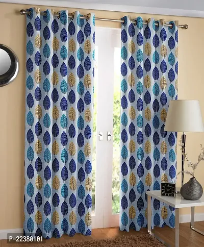 Stylish Polyester Eyelet Fitting Door Curtains-thumb0