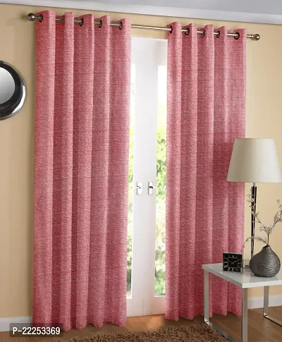 Stylish Polyester Printed Door Curtains, Pack Of 2-thumb0