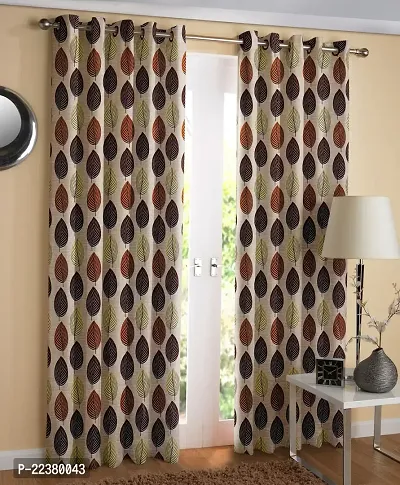 Stylish Polyester Eyelet Fitting Door Curtains-thumb0