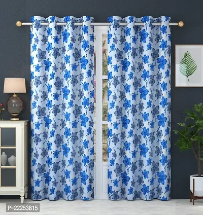 Stylish Polyester Printed Door Curtains, Pack Of 2