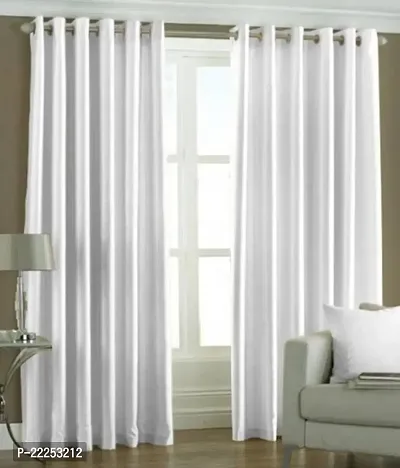 Stylish Polyester Printed Door Curtains, Pack Of 2-thumb0