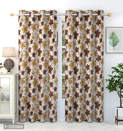 Stylish Polyester Printed Door Curtains, Pack Of 2