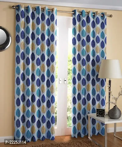 Stylish Polyester Printed Door Curtains, Pack Of 2