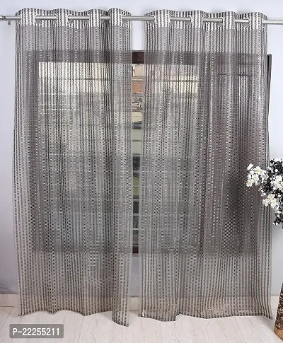 Stylish Polyester Printed Door Curtains, Pack Of 2