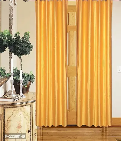 Stylish Polyester Eyelet Fitting Door Curtains-thumb0