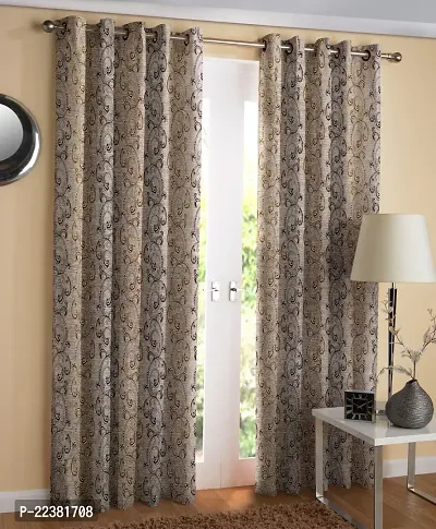 Stylish Polyester Eyelet Fitting Door Curtains-thumb0