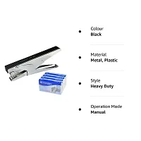 Kangaro Desk Essentials HP-45 All Metal Stapler | Standard Stapler with Quick Loading Mechanism | Sturdy  Durable for Long Time Use | Color May Vary, Pack of 1-thumb1