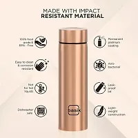 Basik Ruhi Single Walled Stainless Steel Bottle, Rose Gold, 930 ML-thumb1