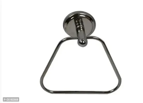 Towel Ring Long Base Triangle Towel Holder/Towel Stand For Bathroom/Wash /Bathroom Accessories (Chrome-Triangle) Pack Of 1