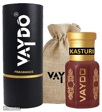 vaydo new kasturi Attar/Non-Alcoholic and Long Lasting Attar Attar Roll On Perfume, Premium Luxury Perfume, 18+ Hour Long Lasting Fragrance For Unisex Artisanal Perfume Oil 6 ml-thumb0