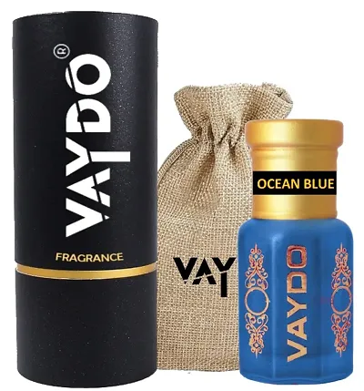 vaydo new ocean blue Attar/Non-Alcoholic and Long Lasting Attar Attar Roll On Perfume, Premium Luxury Perfume, 18+ Hour Long Lasting Fragrance For Unisex Artisanal Perfume Oil 6 ml