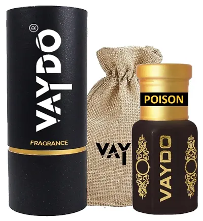 vaydo new poison Attar/Non-Alcoholic and Long Lasting Attar Attar Roll On Perfume, Premium Luxury Perfume, 18+ Hour Long Lasting Fragrance For Unisex Artisanal Perfume Oil 6 ml