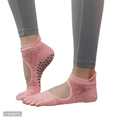 Zemania Non Slip 5 Toes Yoga Socks For Women