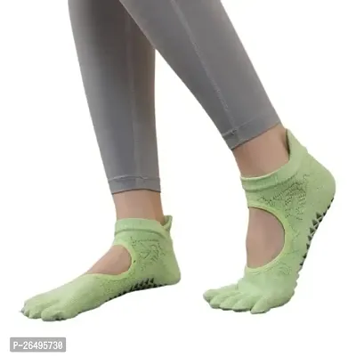 Zemania Non Slip 5 Toes Yoga Socks For Women