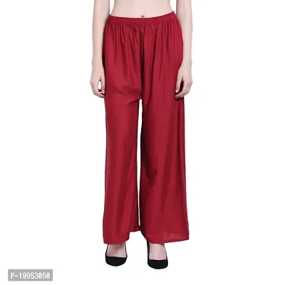 Stunning  Maroon  Palazzo For Women-thumb0