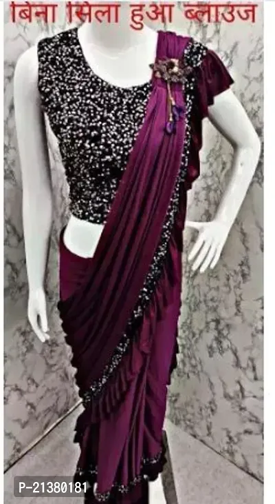 Stylish Women Lyra Casual Saree with Blouse Piece-thumb0
