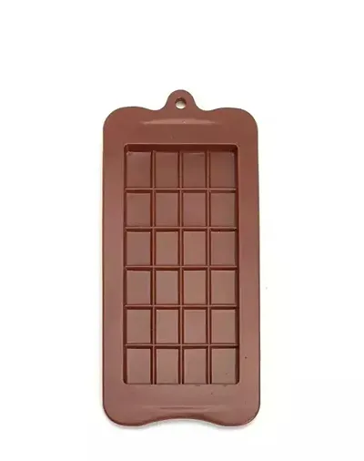 Big Bar Shaped Chocolate 24 Grid Silicone Mold for Making Jelly, ice, Fondant, Creative DIY's, Kitchen Tool Baking Accessories (1 Piece)