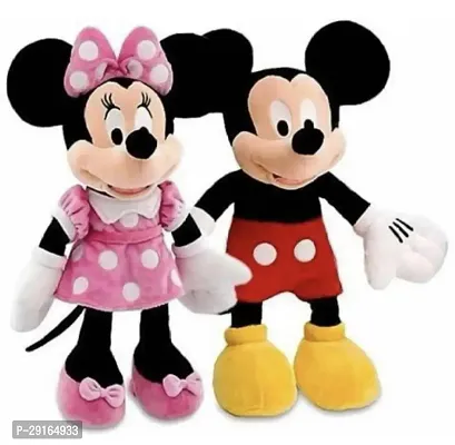 Sky toys Attractive combo of mickey mouse and minnie mouse super soft toy for kids-thumb0
