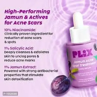PLIXx - THE PLANT FIX 10% Niacinamide Jamun Face Serum, 30ml (Pack Of 1) For Acne Marks, Blemishes, Oil Control With 1% Zinc  Witch Hazel, Skin Clarifying Serum For Unisex With Acne-Prone Skin