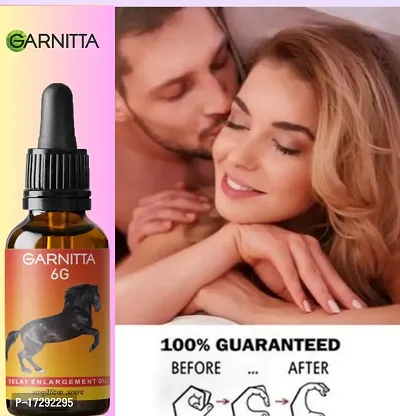 Garnitta massage oil for man's better performance and power| extra time | big dick | penis enlargement | horse power | penis growth |( pack of 1 )-thumb0