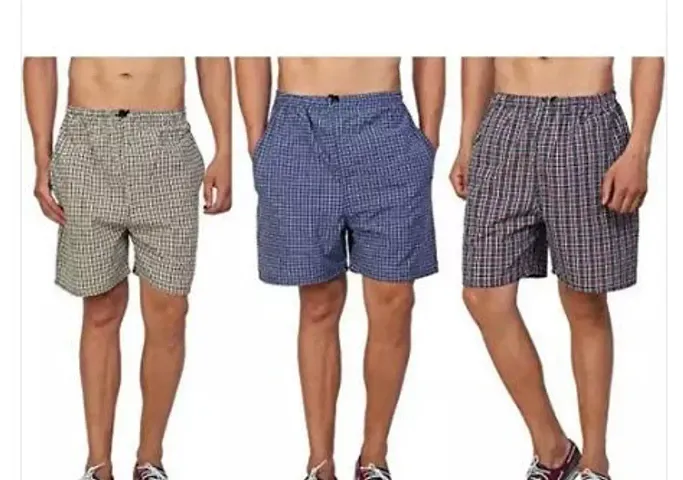 AVRRO Men's Cotton Boxers Regular Shorts (Pack of 3)