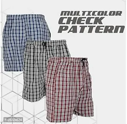 Unique Men Boxers Checked Combo (pack of 3)-thumb3