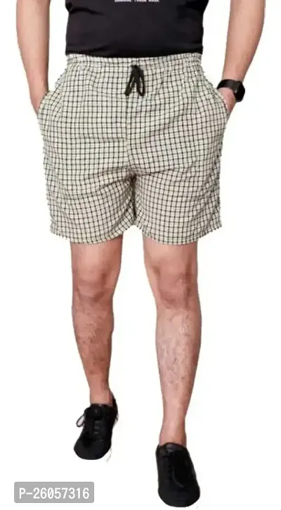 Stylish Multicoloured Cotton Striped Regular Shorts For Men Pack Of 3-thumb2