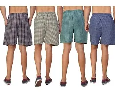 Fancy Men Boxer Shorts Checked Combo (pack of 4)-thumb1