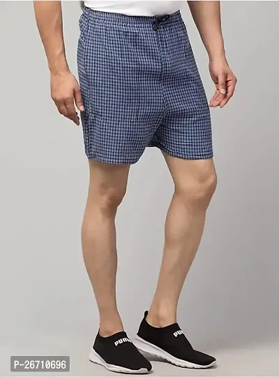 Stylish cotton Men Boxer Shorts checked (pack of 3)-thumb2