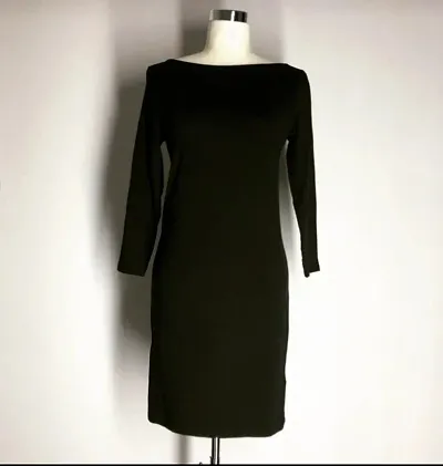 Women Black Solid Dress