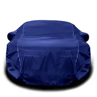 Maruti Suzuki Alto 800 Car Cover Waterproof / Maruti Suzuki Alto 800 lxi Car Cover/Car Body Cover for Alto 800 Triple Stitched With Ultra Surface Body Protection (With Mirror Pockets) (Blue)-thumb1