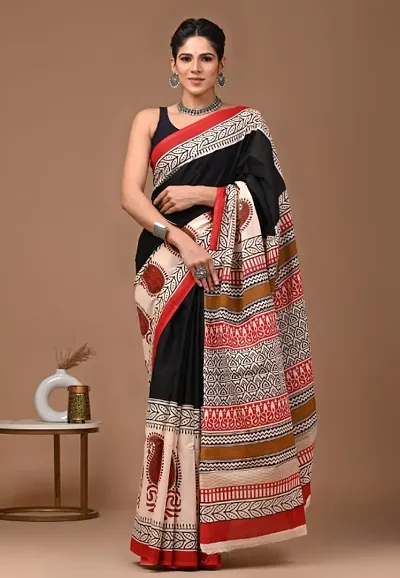 Beautiful Silk Saree With Blouse Piece For Women