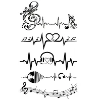 Ordershock Music Love Arrow Men and Women  Waterproof Temporary Body Tattoo-thumb1