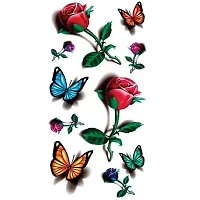 Rose Flower Men and Women  Waterproof Tattoo Temporary  Body Tattoo-thumb1