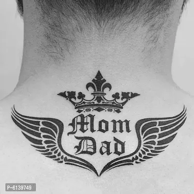 Wings Mom Dad New Design For Boys and Girls Temporary Body Tattoo-thumb0