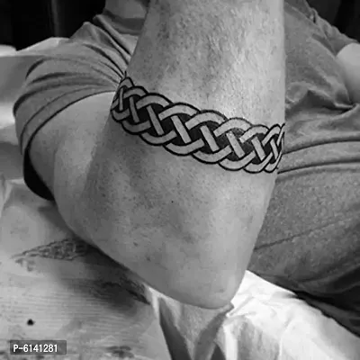 Ordershock Celtic knot Hand band tattoo Men and Women Waterproof Temporary Body Tattoo-thumb0