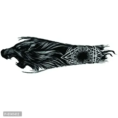 VOORKOMS Wear Wolf Hand Band Best Waterproof Men and Women  Temporary body Body Tattoo-thumb2