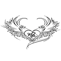 Ordershock Heart With Wing Tattoo Waterproof Men and Women Temporary Body Tattoo-thumb1