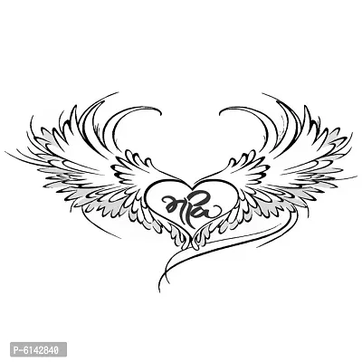 Ordershock Heart With Wing Tattoo Waterproof Men and Women Temporary Body Tattoo-thumb2