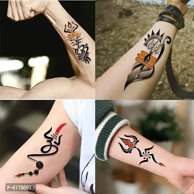 Mahadev Ji , Shiv ji Maharaj Most Real Stick Tattoos Combo and Best Populer design Tattoo Combo Waterproof Men and Women  Temporary body Body Tattoo-thumb0