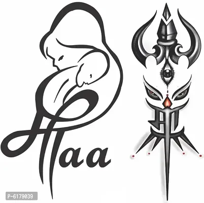 Maa Paa with Flute Tattoo Waterproof Temporary Tattoo – Temporarytattoowala
