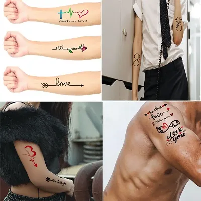 Infinite Tattoo , Mom Dad Tattoo Combo and Best Populer design Tattoo Combo Waterproof Men and Women  Temporary body Body Tattoo