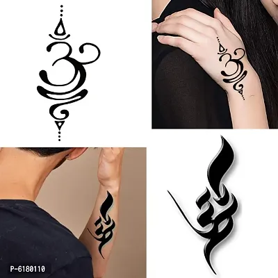 Om, Maa Most Real Stick Tattoos Combo and Best Populer design Tattoo Combo Waterproof Men and Women  Temporary body Body Tattoo