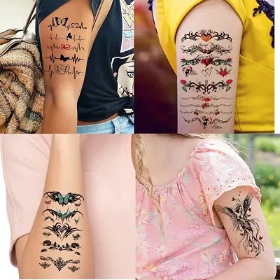Buy Temporary Tattoowala Lion Black Trible Art Designs Pack of 4 Temporary  Tattoo Sticker For Men and Woman Temporary body Tattoo (2x4 Inch) Online at  Best Prices in India - JioMart.
