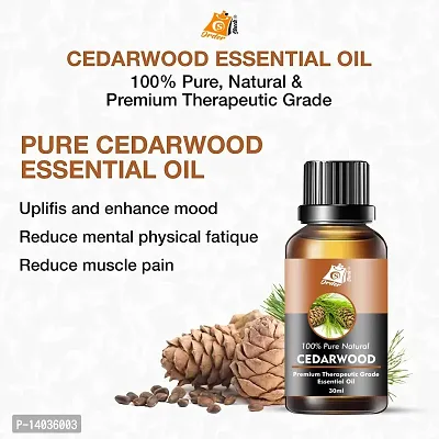 Cedarwood Essential Oil for Skin Aromatherapy Hair Pure, Natural, 120ml Pack of 4-thumb2