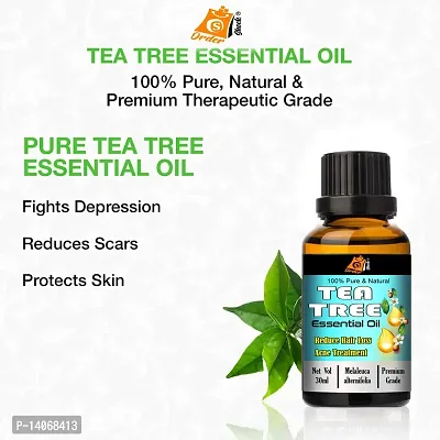 Tea Tree Essential Oil | Hair Growth Skin Face Acne Pure 120 ml Pack of 4-thumb3