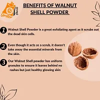 Organic Pack Of 03 300g  Walnut Shell Natural Exfoliating Scrub for Smooth and Radiant Skin-thumb3