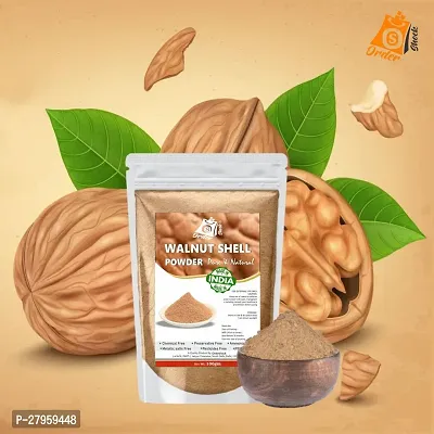 Organic Pack Of 03 300g  Walnut Shell Natural Exfoliating Scrub for Smooth and Radiant Skin-thumb5